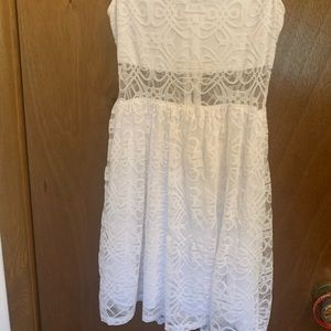 White lace dress